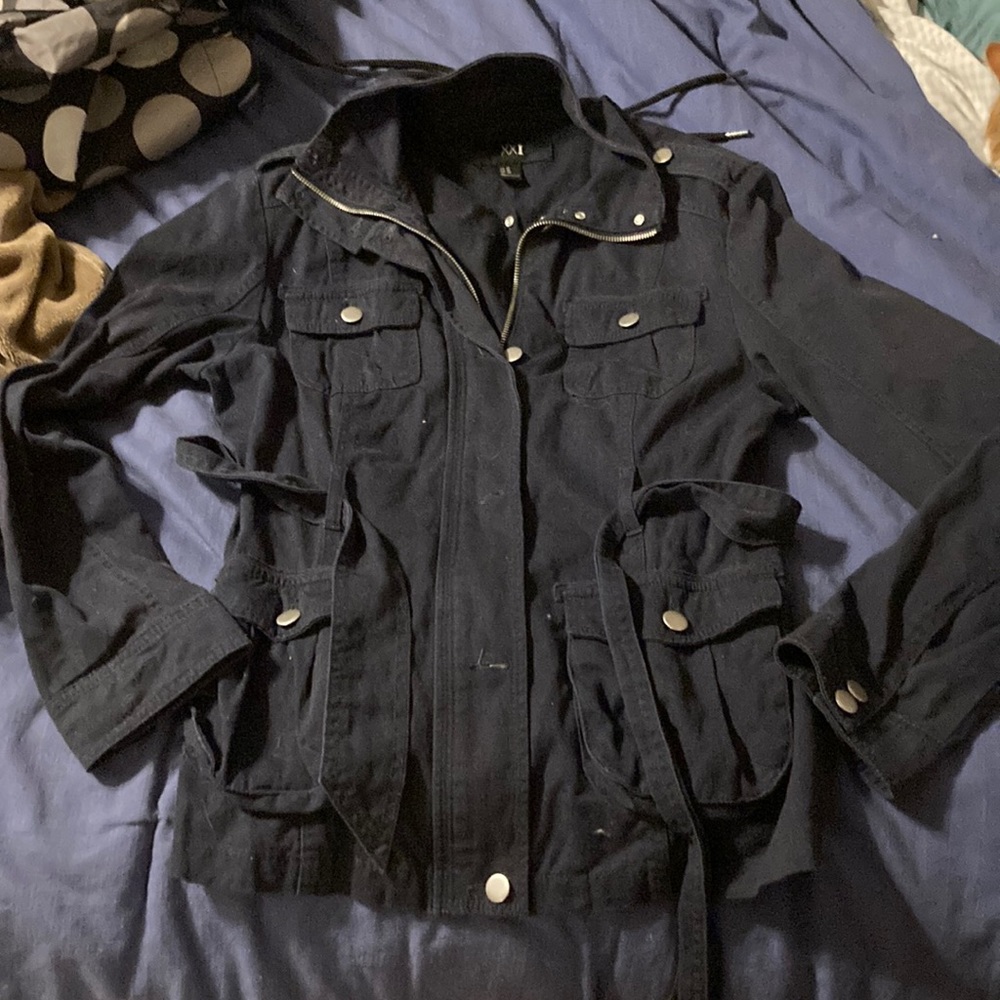 Size 10 Forever XXI navy blue military style jacket
